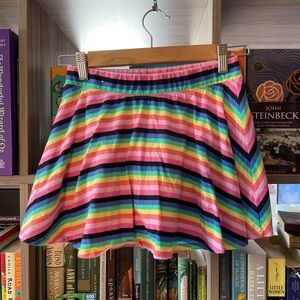 Children’s striped rainbow skirt